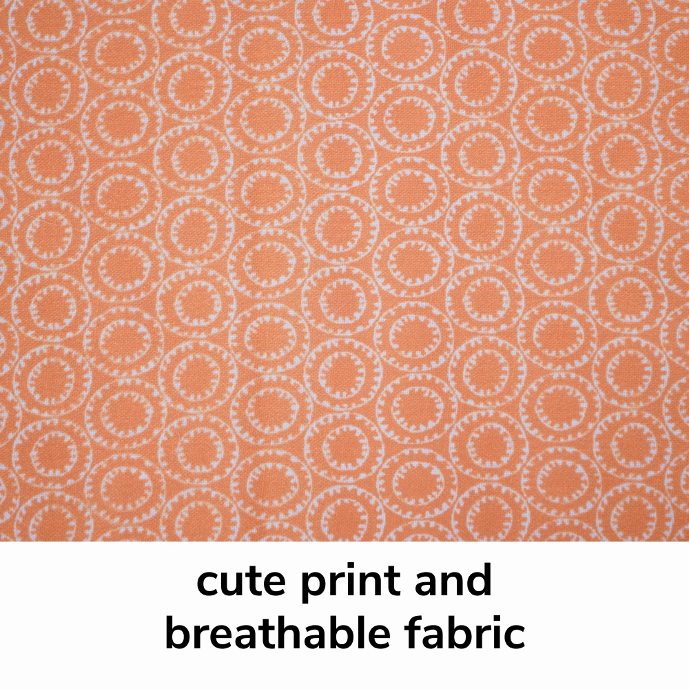 Skatrs Marigold Mandala Printed Kurta for Dogs and Cats (Orange)