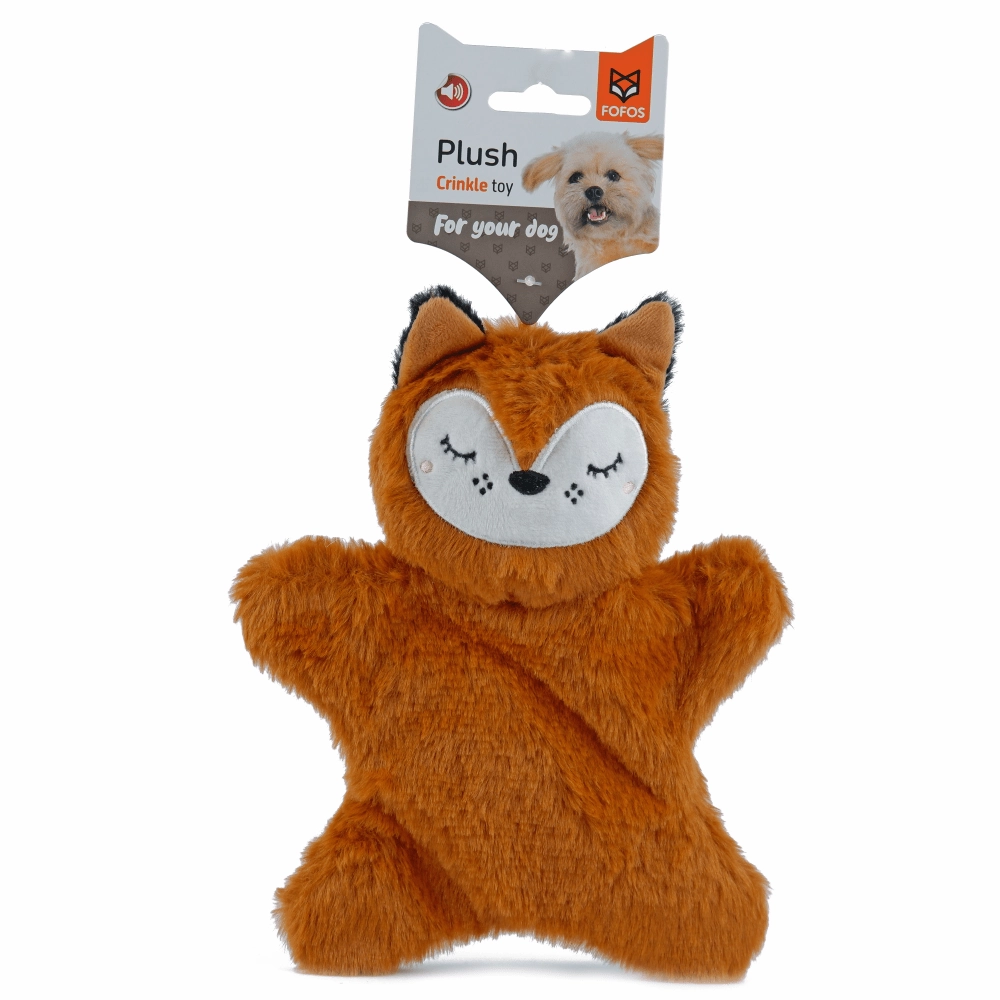 Skatrs Rope Ball Toy, Barkbutler x Fofos Plush Fox & Natural Remedies Strawberry Chicken Dog Combo