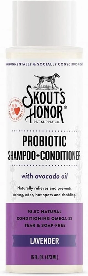 Skout's Honor Dog Probiotic Lavender Shampoo   Conditioner 16 oz