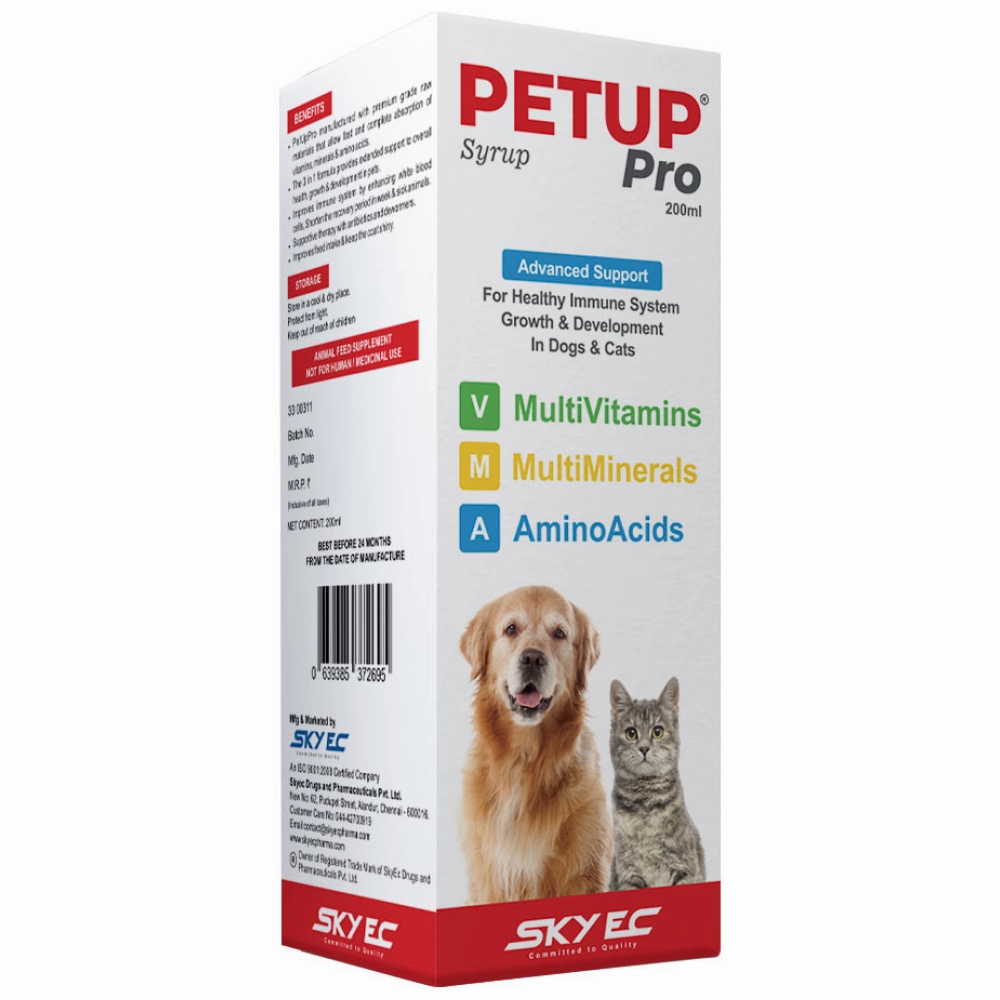 Skyec Skyworm Cat Dewormer and Petup Multi Vitamin Supplement for Cats Combo