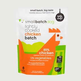 SMALLBATCH Lightly Cooked Chicken Batch Sliders for Dogs