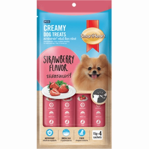 SmartHeart Chicken & Pumpkin, Chicken & Spinach and Chicken & Strawberry Dog Creamy Treat Combo