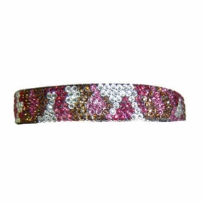 Smoke Ruby Crystal Dog Collar