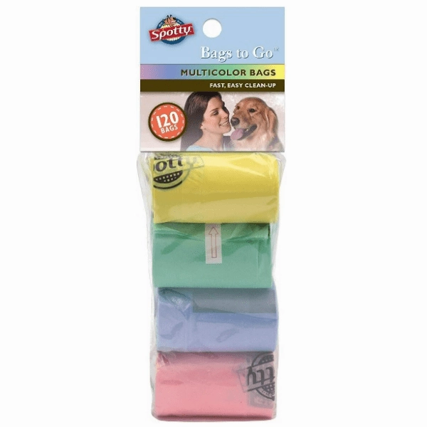Spotty Bags to Go Multicolor Waste Bags 120 Pack