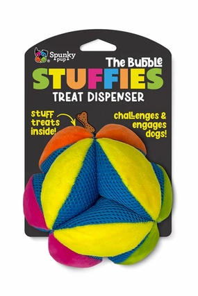 Spunky Pup Bubble Stuffies Treat Dispensing Plush Toy