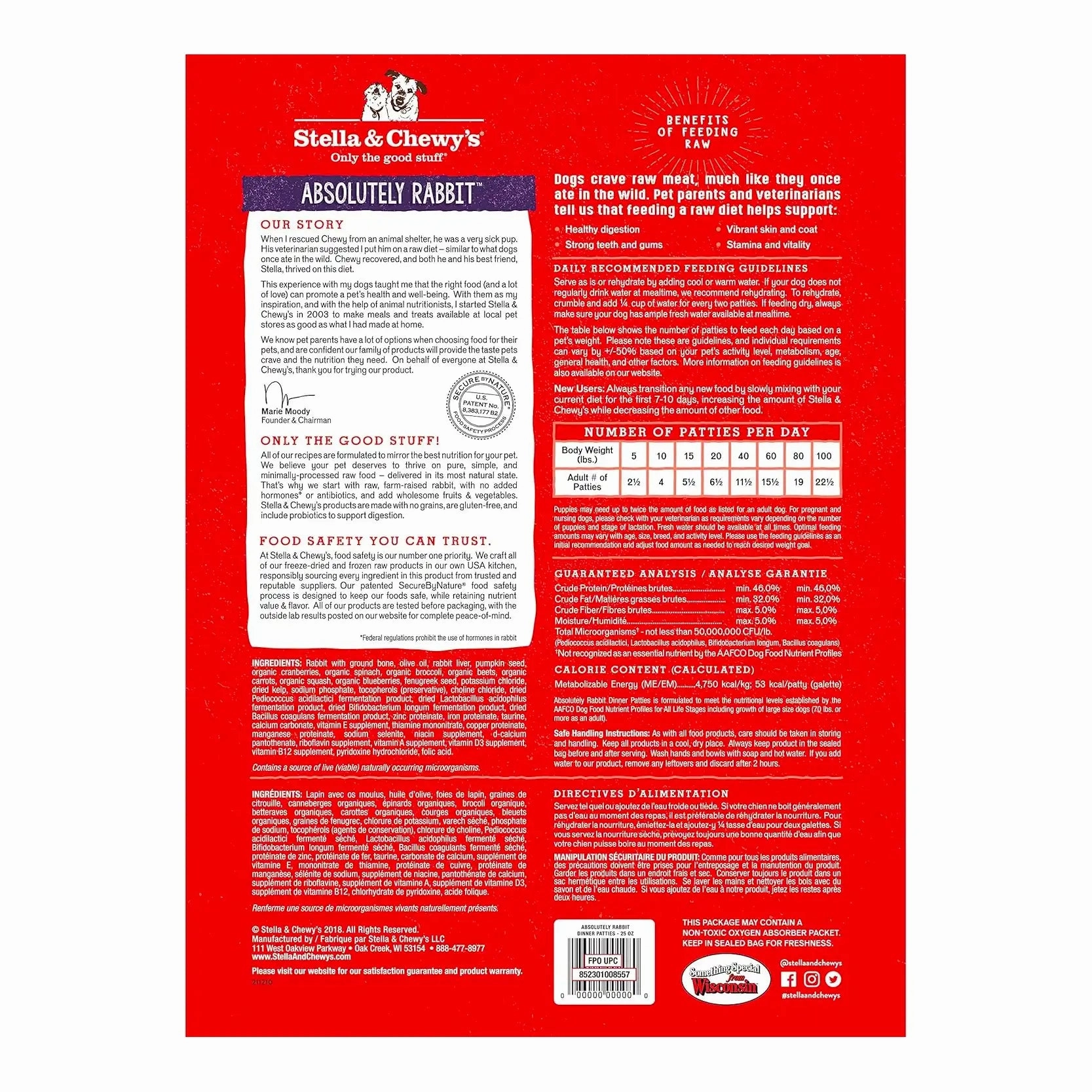 Stella & Chewy's - Freeze Dried Absolutely Rabbit Dinner Patties