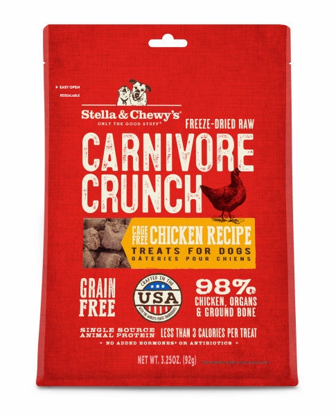 Stella & Chewy's Carnivore Crunch Freeze-Dried Chicken 3.25 oz.