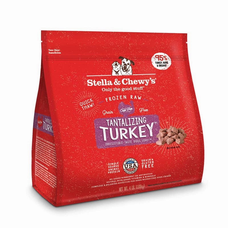 STELLA & CHEWY'S Frozen Raw Tantalizing Turkey Dinner Morsels for Dogs