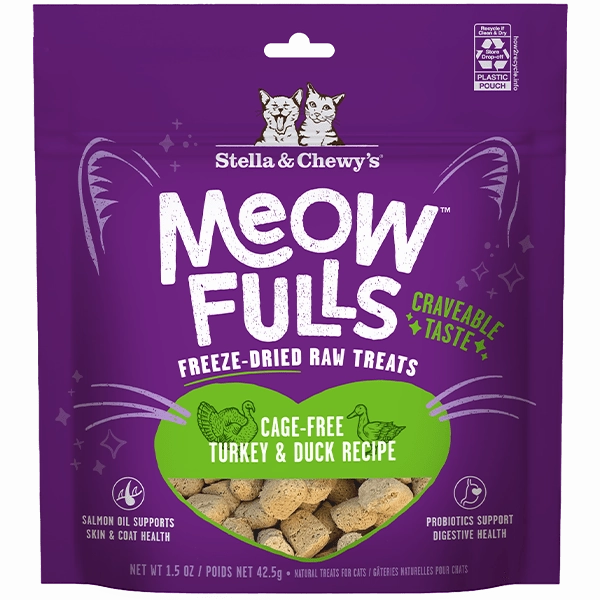 Stella & Chewy's Meowfulls Turkey & Duck Cat Treats
