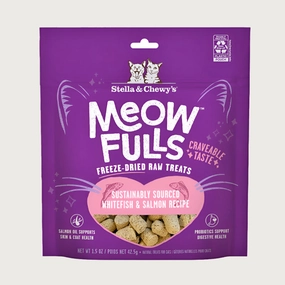 STELLA & CHEWY'S Meowfulls Whitefish & Salmon Recipe Treats for Cats