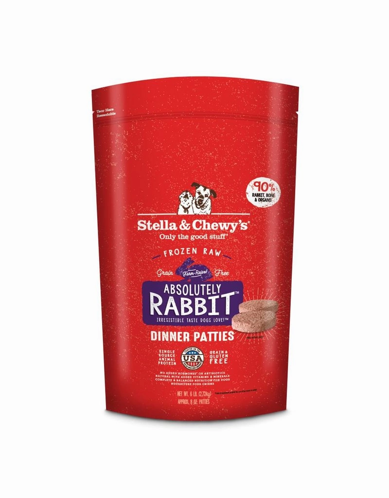 Stella & Chewy's Raw Frozen Absolutely Rabbit Dinner Patties