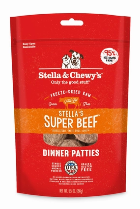 Stella and Chewy's Super Beef Freeze Dried Dinner Patties Dog Food