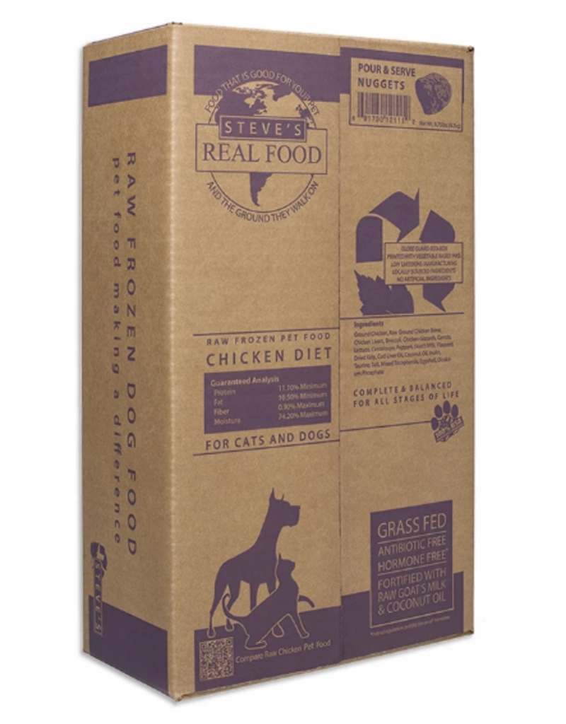 Steve's Real Food Raw Frozen Chicken Diet Food for Dogs & Cats