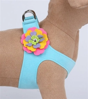 Susan Lanci Fantasy Flower Collection Step-In Harness -Tiffi Blue