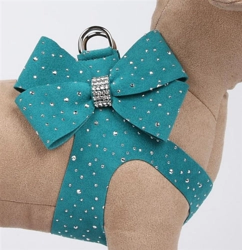 Susan Lanci Silver Stardust with Nouveau Bow Step-In Harness- Many Colors
