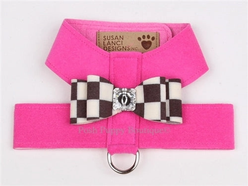Susan Lanci Tinkie Harnesses- Windsor Check Collection -Big Bow Style in Many Colors