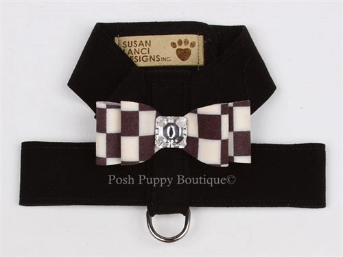Susan Lanci Tinkie Harnesses- Windsor Check Collection -Big Bow Style in Many Colors