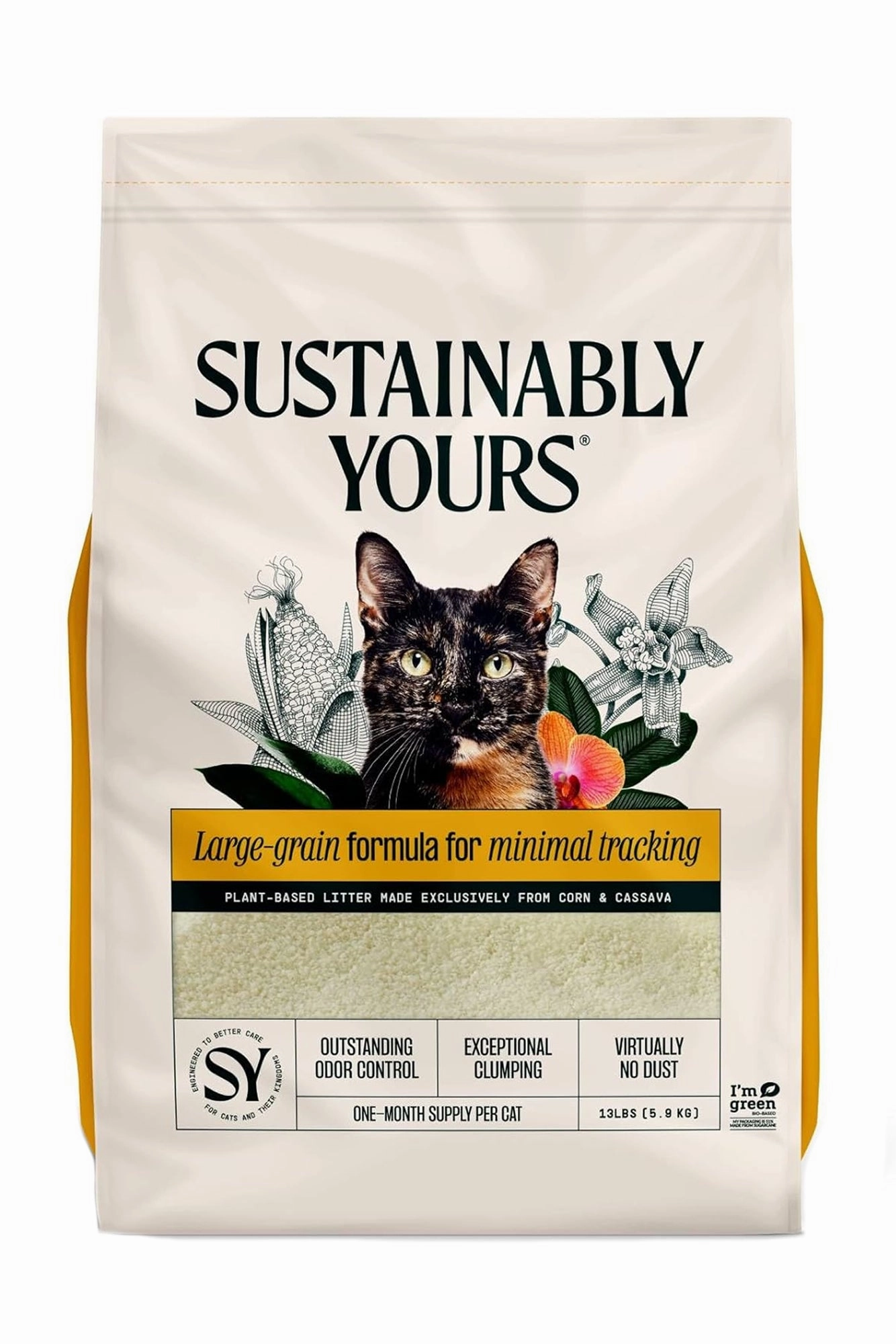 Sustainably Yours Multi-Cat Corn and Cassava Large Grain Litter