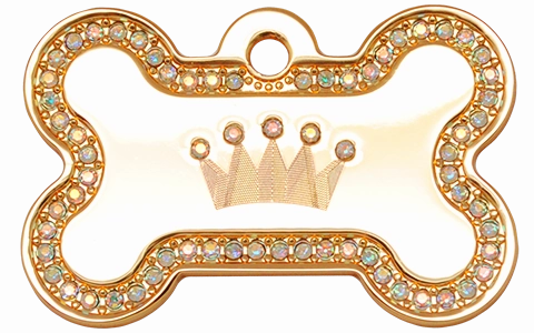 Swarovski Collection - IP Gold Crown Bone