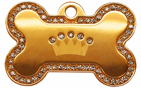 Swarovski Collection - IP Gold Crown Bone