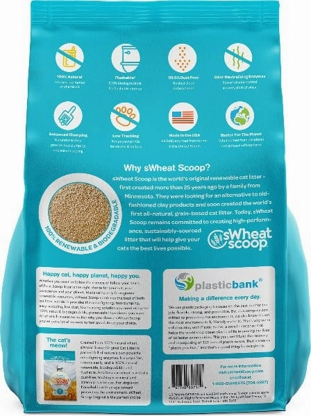 sWheat Scoop Original Fast Clumping Wheat Cat Litter