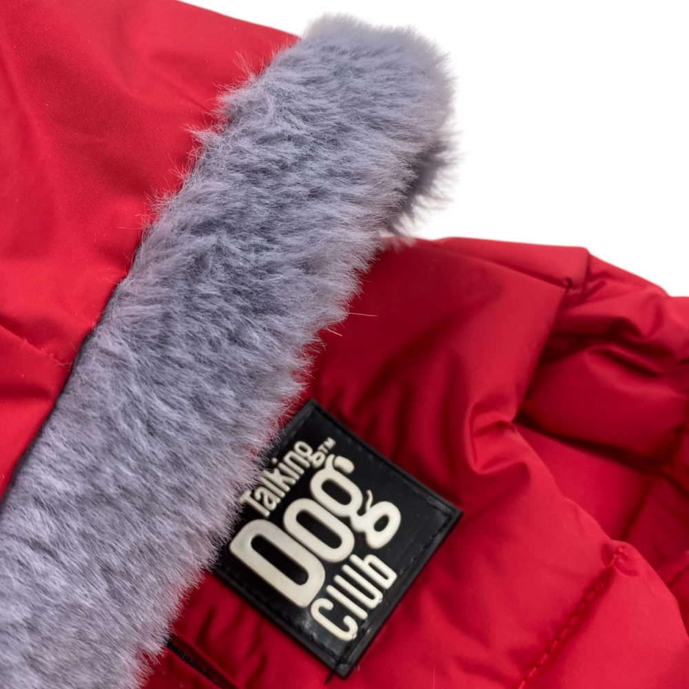 Talking Dog Club Bomber Jacks Hoodies for Dogs (Red)