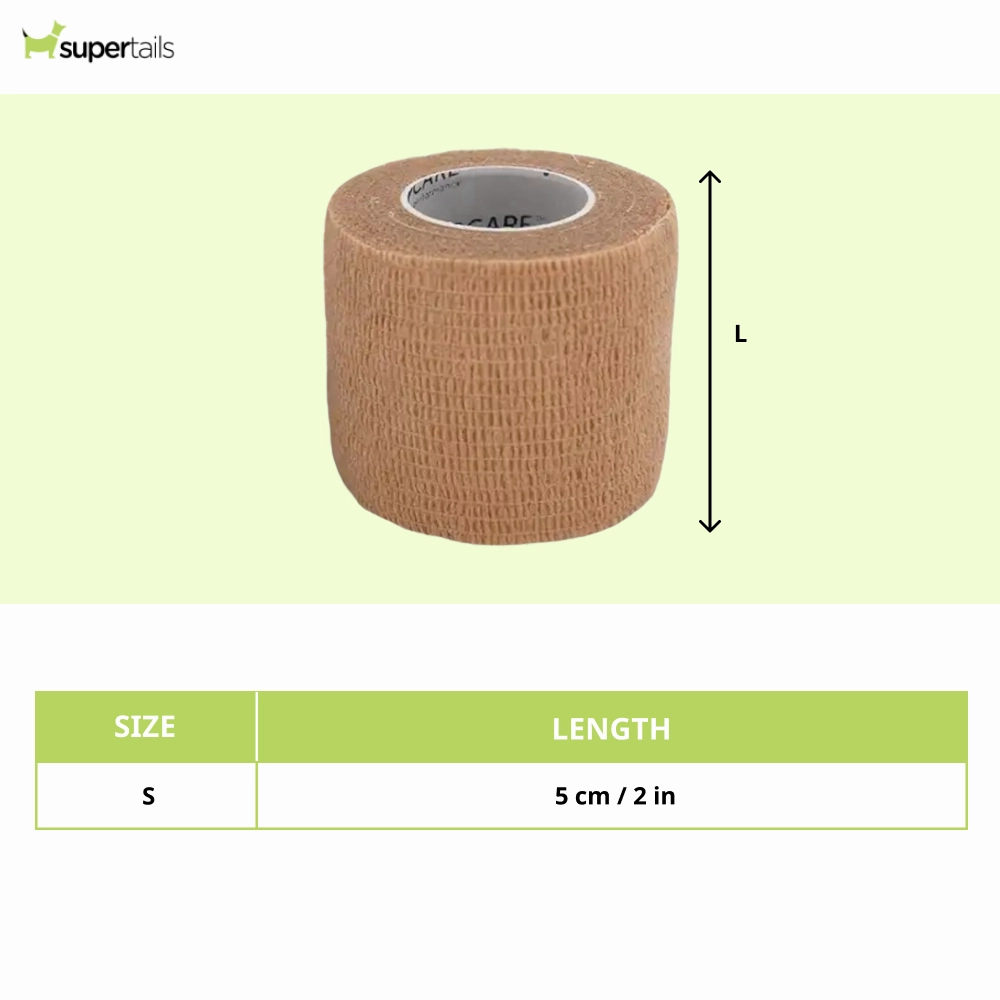 Talking Dog Club Self Adhesive Paws Wraps for Dogs (Beige)