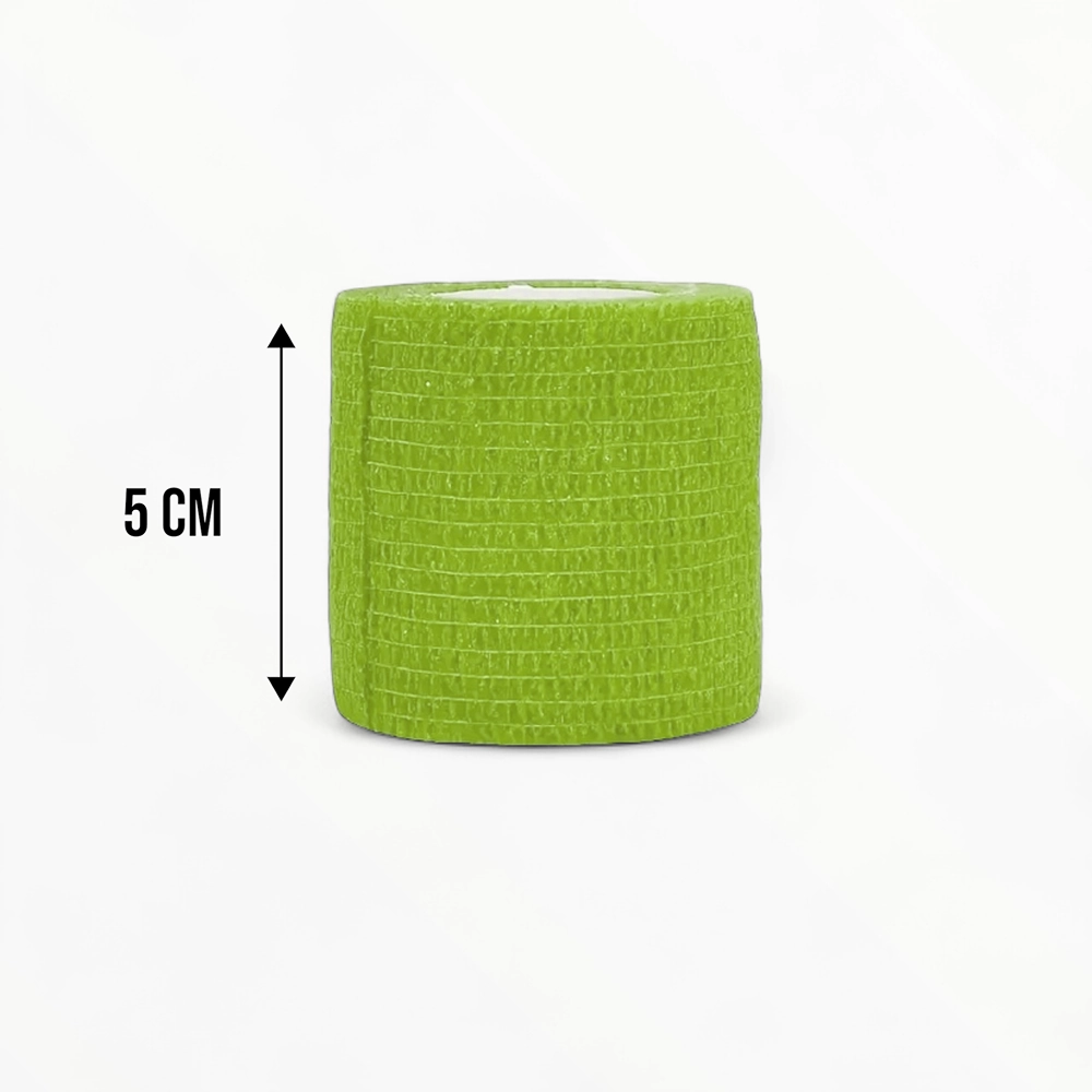 Talking Dog Club Self Adhesive Paws Wraps for Dogs (Neon Green)