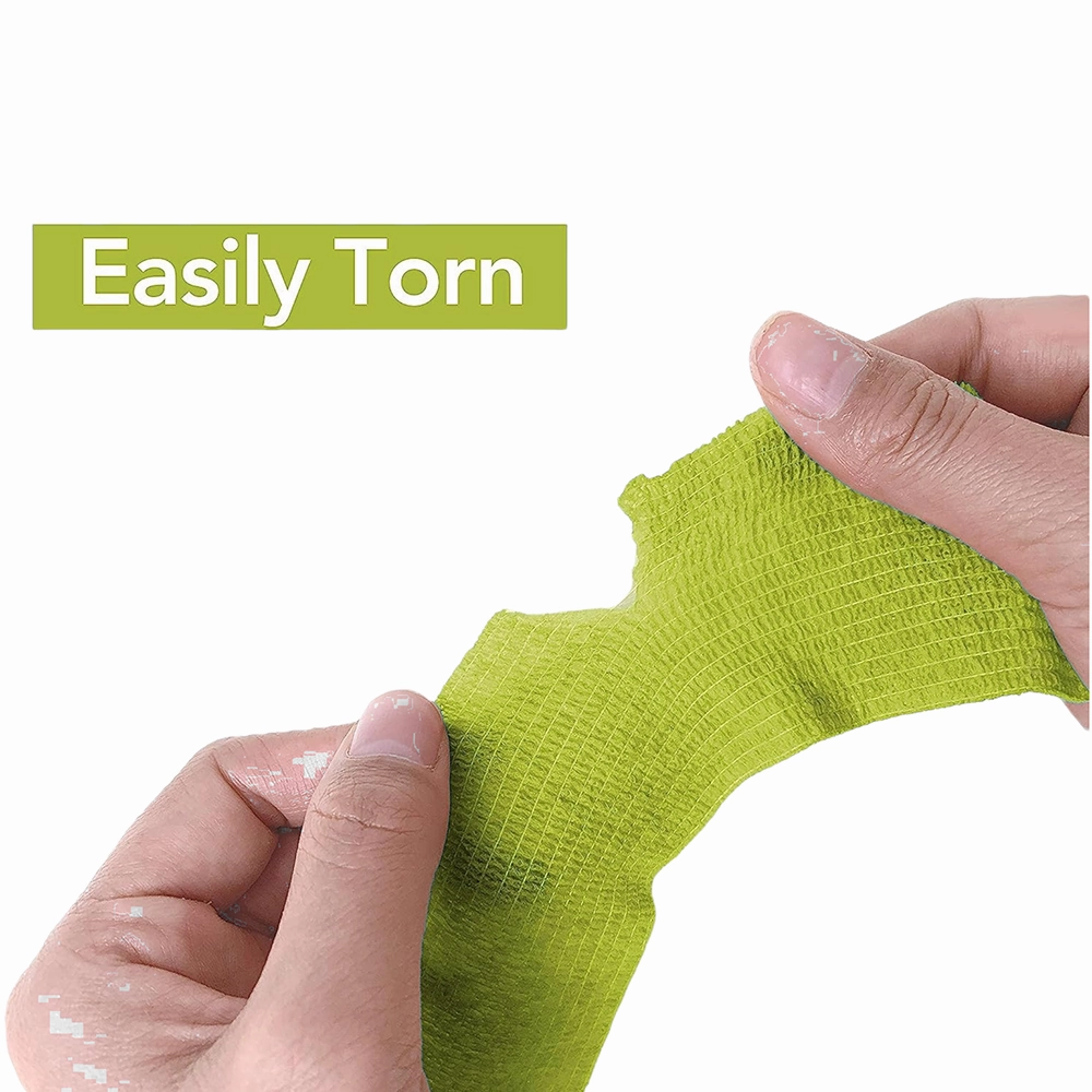 Talking Dog Club Self Adhesive Paws Wraps for Dogs (Neon Green)