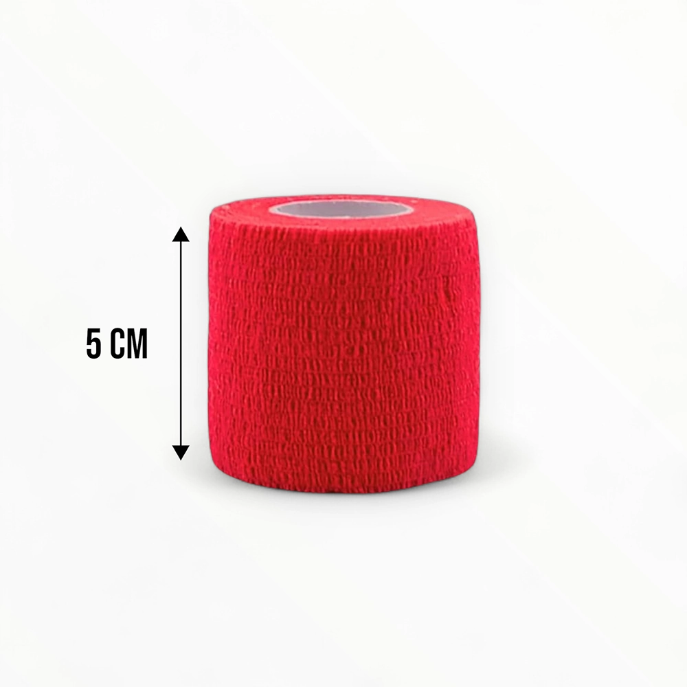 Talking Dog Club Self Adhesive Paws Wraps for Dogs (Red)
