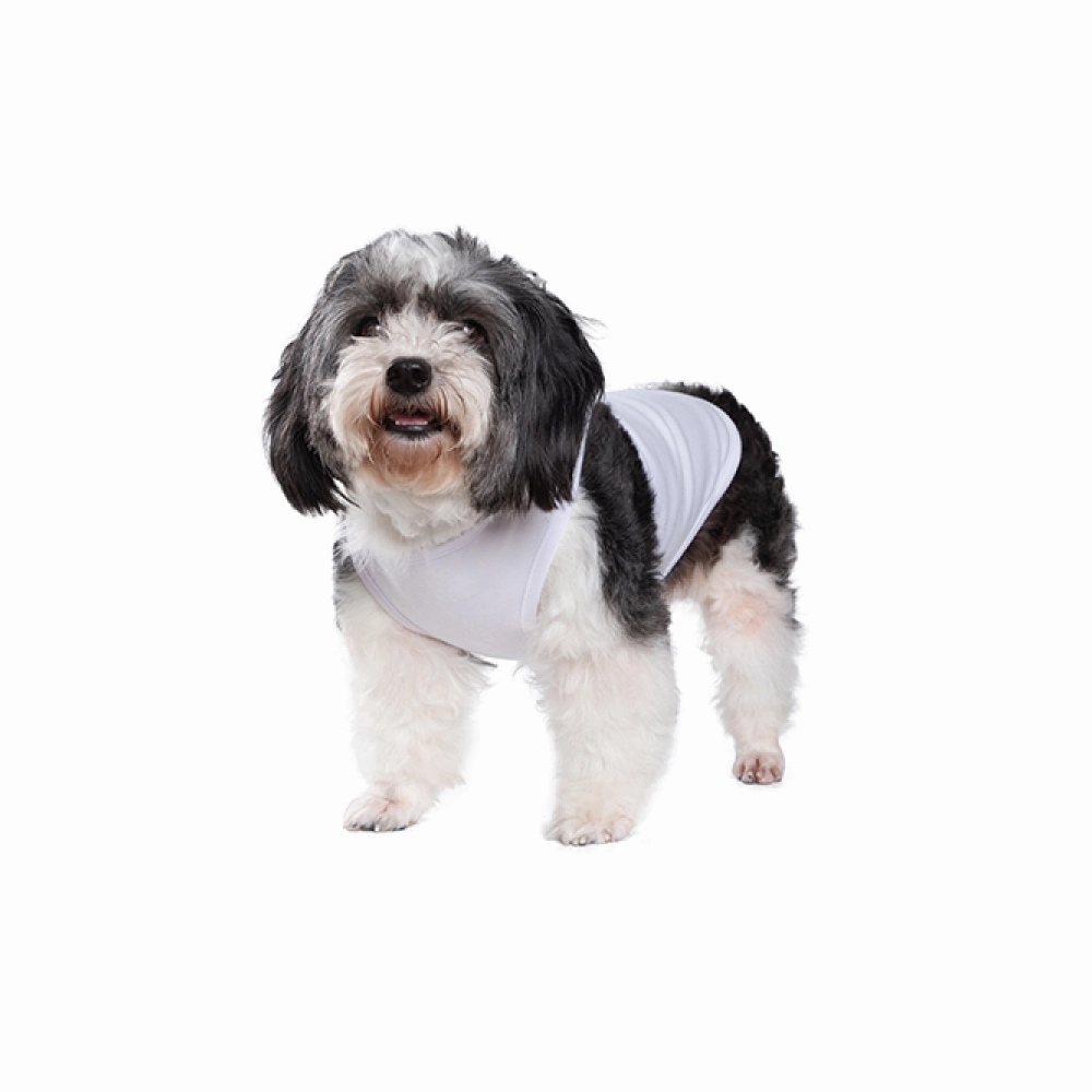 Talking Dog Club Tanky's Tank Tops for Dogs and Cats (White)