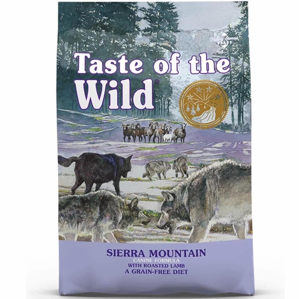 Taste of the Wild Sierra Mountain Roasted Lamb Dry Food, Farmina ND Pumpkin Lamb Blueberry Mini Adult Dog Dry Food Combo