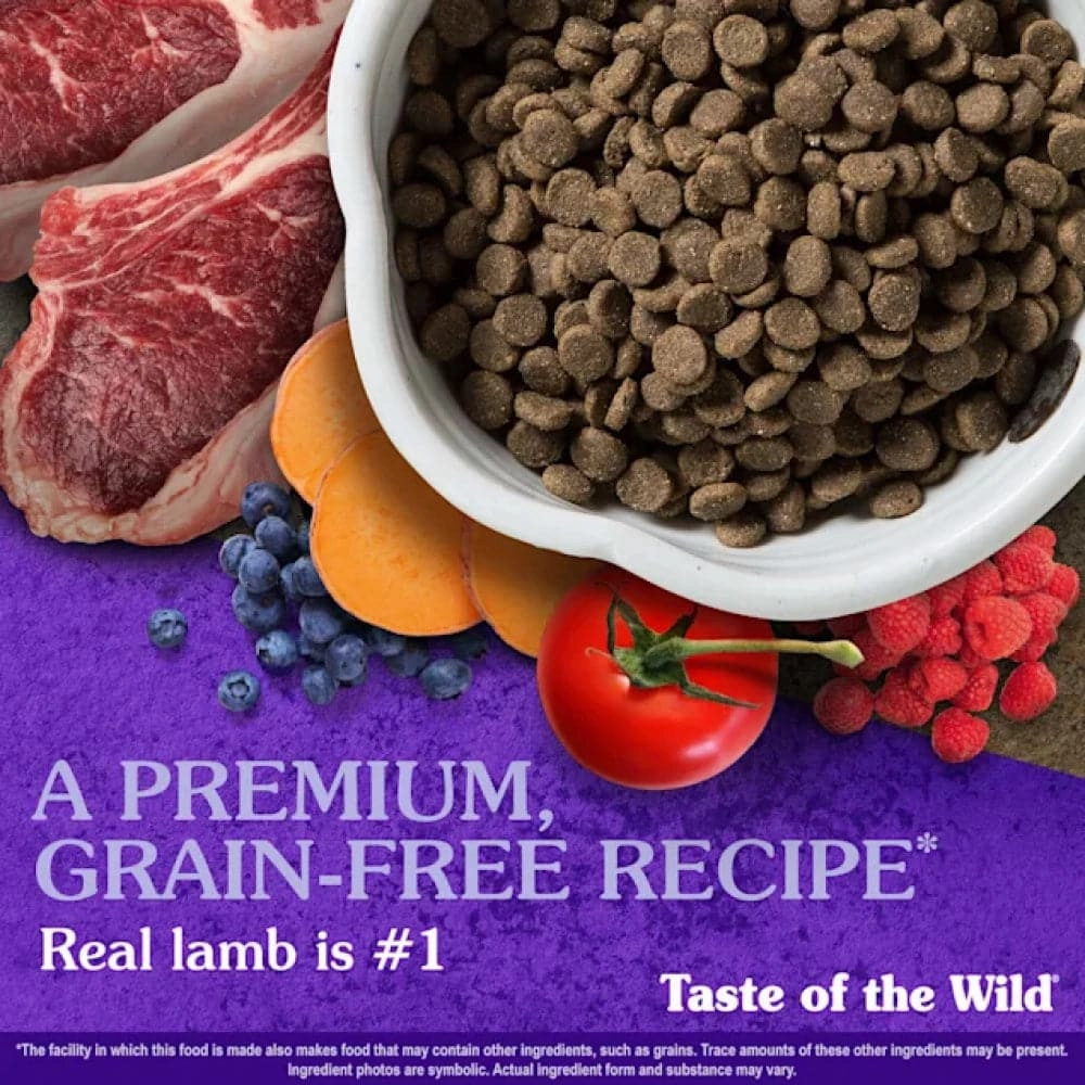 Taste of the Wild Sierra Mountain Roasted Lamb Dry Food, Farmina ND Pumpkin Lamb Blueberry Mini Adult Dog Dry Food Combo