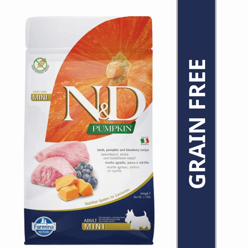 Taste of the Wild Sierra Mountain Roasted Lamb Dry Food, Farmina ND Pumpkin Lamb Blueberry Mini Adult Dog Dry Food Combo