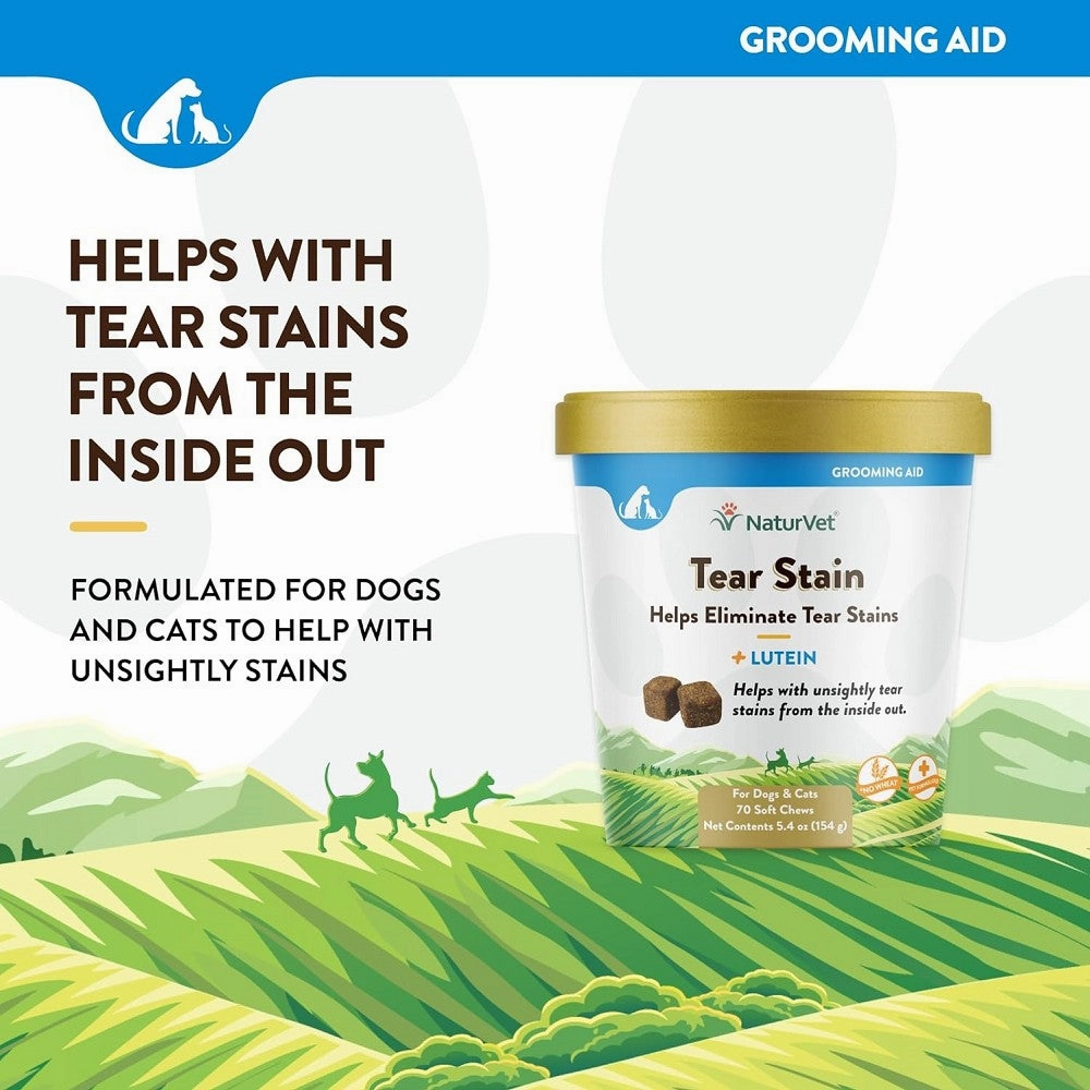 Tear Stain Supplement Plus Lutein Soft Chews for Dogs & Cats