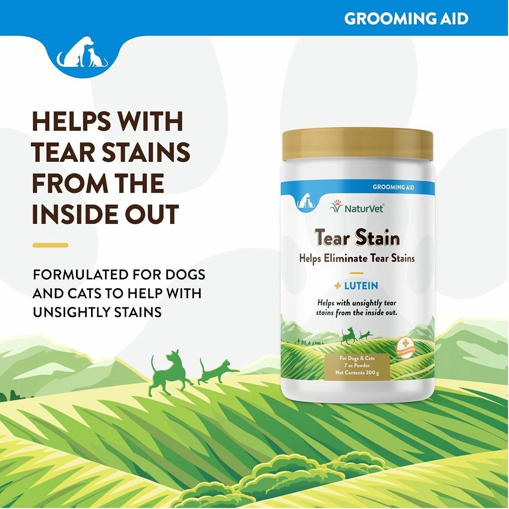 Tear Stain Supplement Powder Plus Lutein for Dogs & Cats