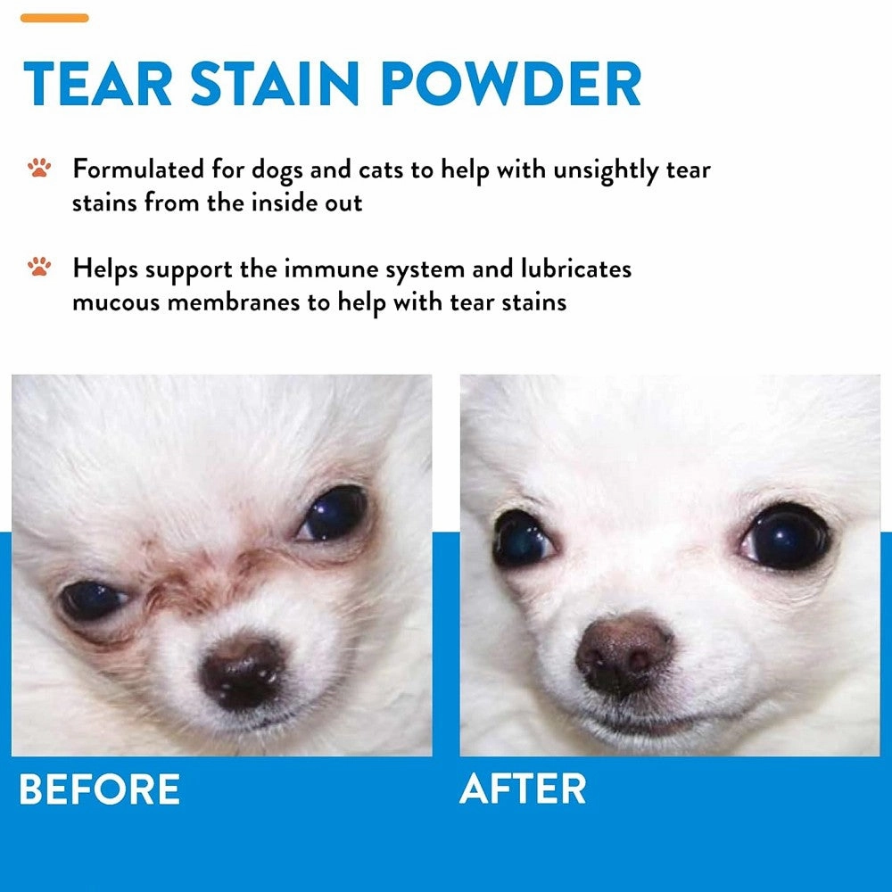 Tear Stain Supplement Powder Plus Lutein for Dogs & Cats