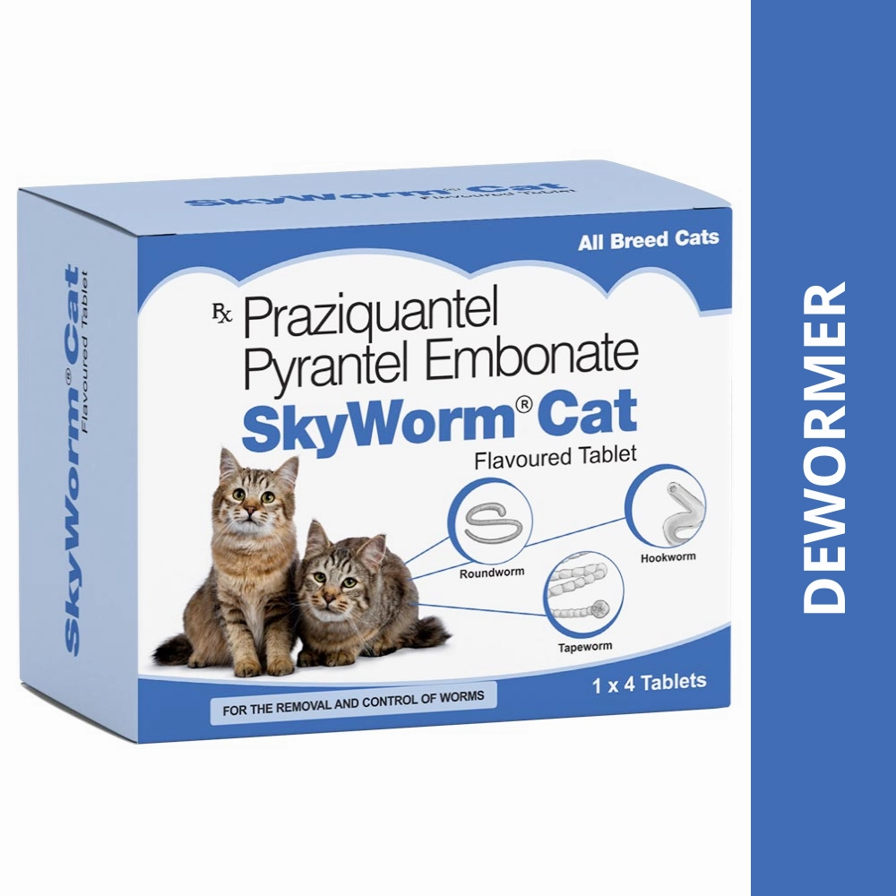 Temptations Creamy Purrrr-ee Chicken & Tuna Treats, Skyec Skyworm Deworming Tablet, Trixie Wind Up Mouse Toy (Grey) Cat Combo