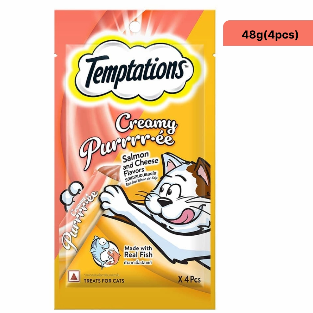 Temptations Purrrr ee Chicken & Tuna, Salmon & Cheese, Maguro & Scallop Cat Treats Combo