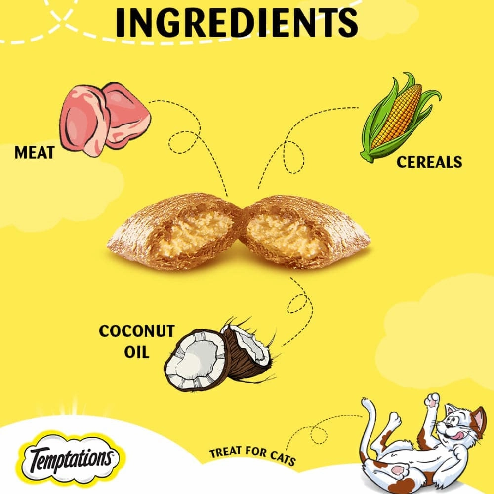 Temptations Seafood Medley Flavour, Tempting Tuna Flavour and Creamy Purrrr ee Chicken & Tuna Cat Treats Combo