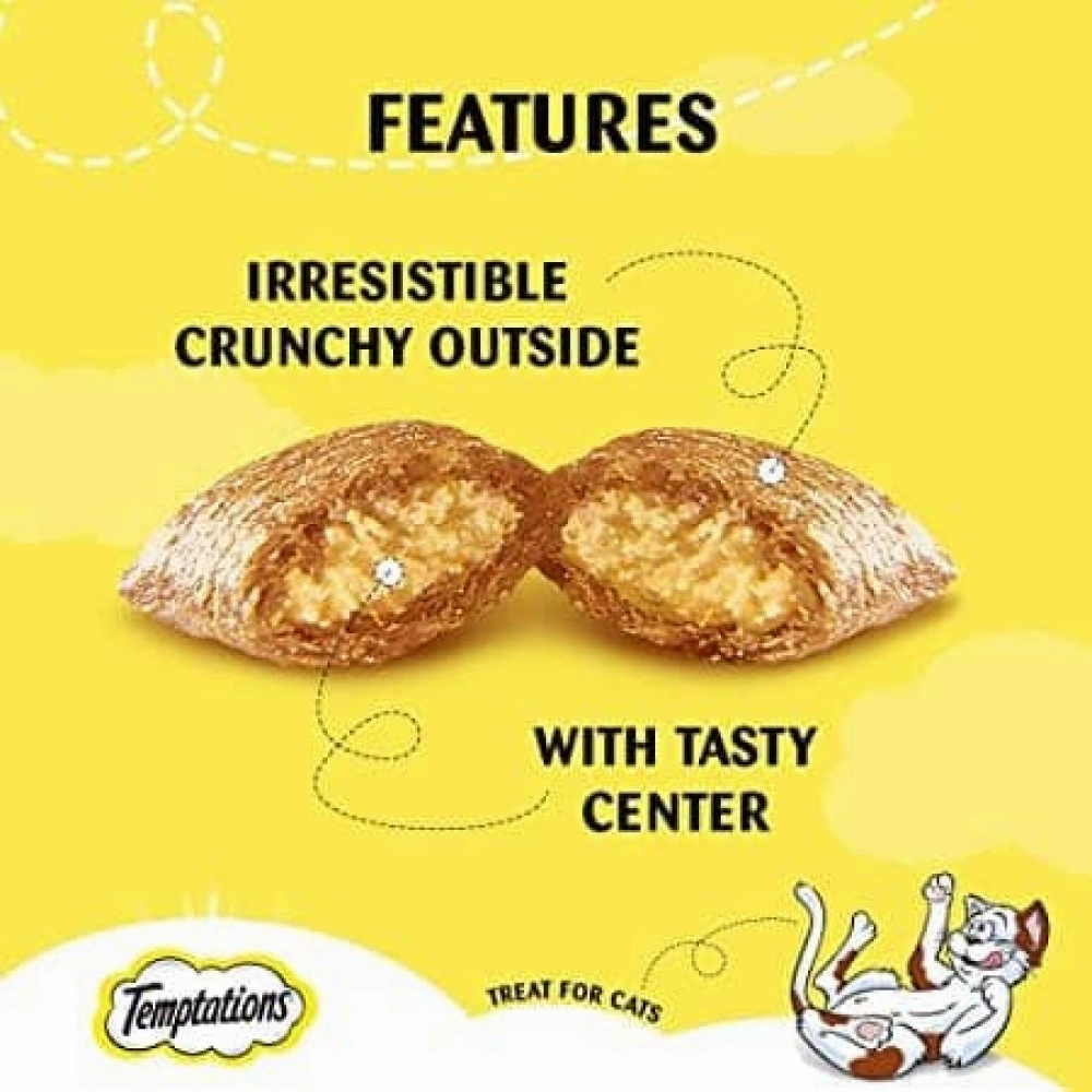 Temptations Tasty Chicken and Savoury Salmon Flavour Cat Treats Combo