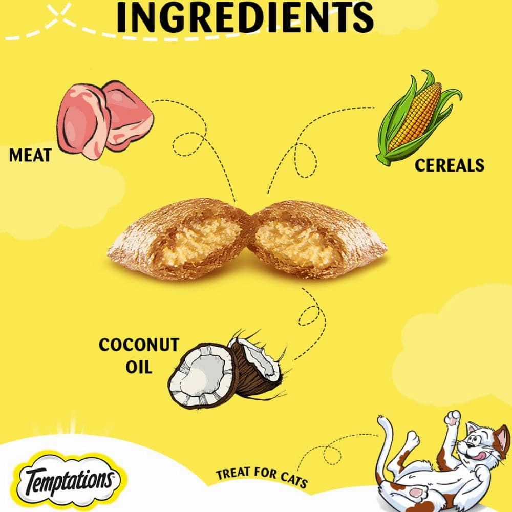 Temptations Tempting Tuna and Savoury Salmon Flavour Cat Treats Combo