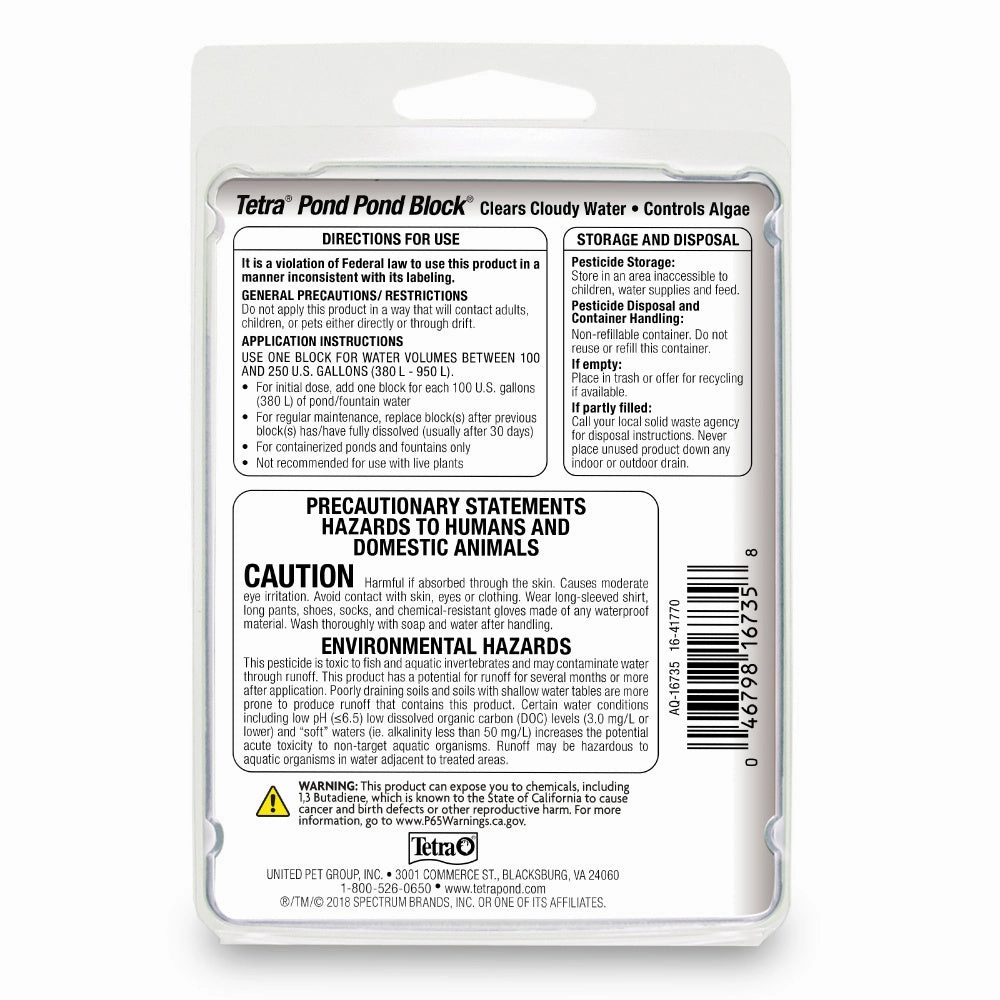 Tetra Algae Control Pond Anti-Algae Block Water Treatment