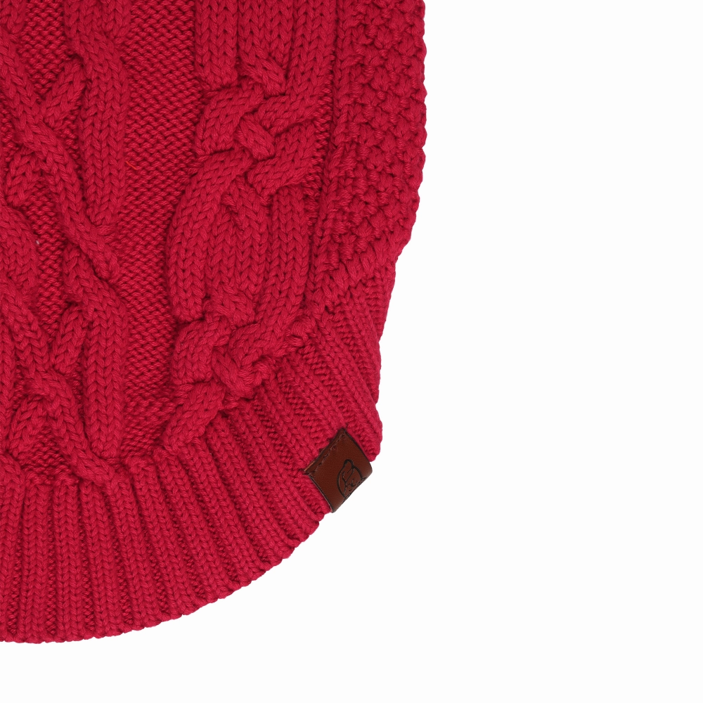 The Happy Lots Chunky Sweaters for Dogs (Red)