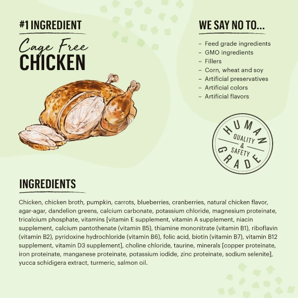 The Honest Kitchen Minced Grain Free Chicken Recipe Wet Cat Food (SPECIAL ORDER ITEM)
