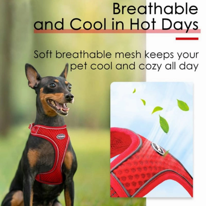 ThinkPet Air Mesh Harness - Red