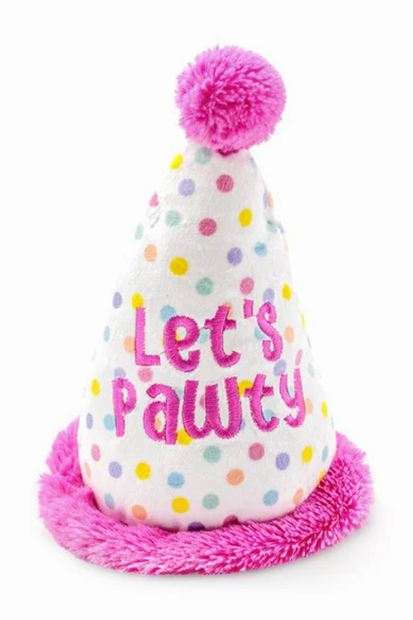 ThoozyPet Birthday Hat Plush Dog Toy
