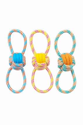 ThoozyPet Figure 8 Knot Ball Rope Dog Toy