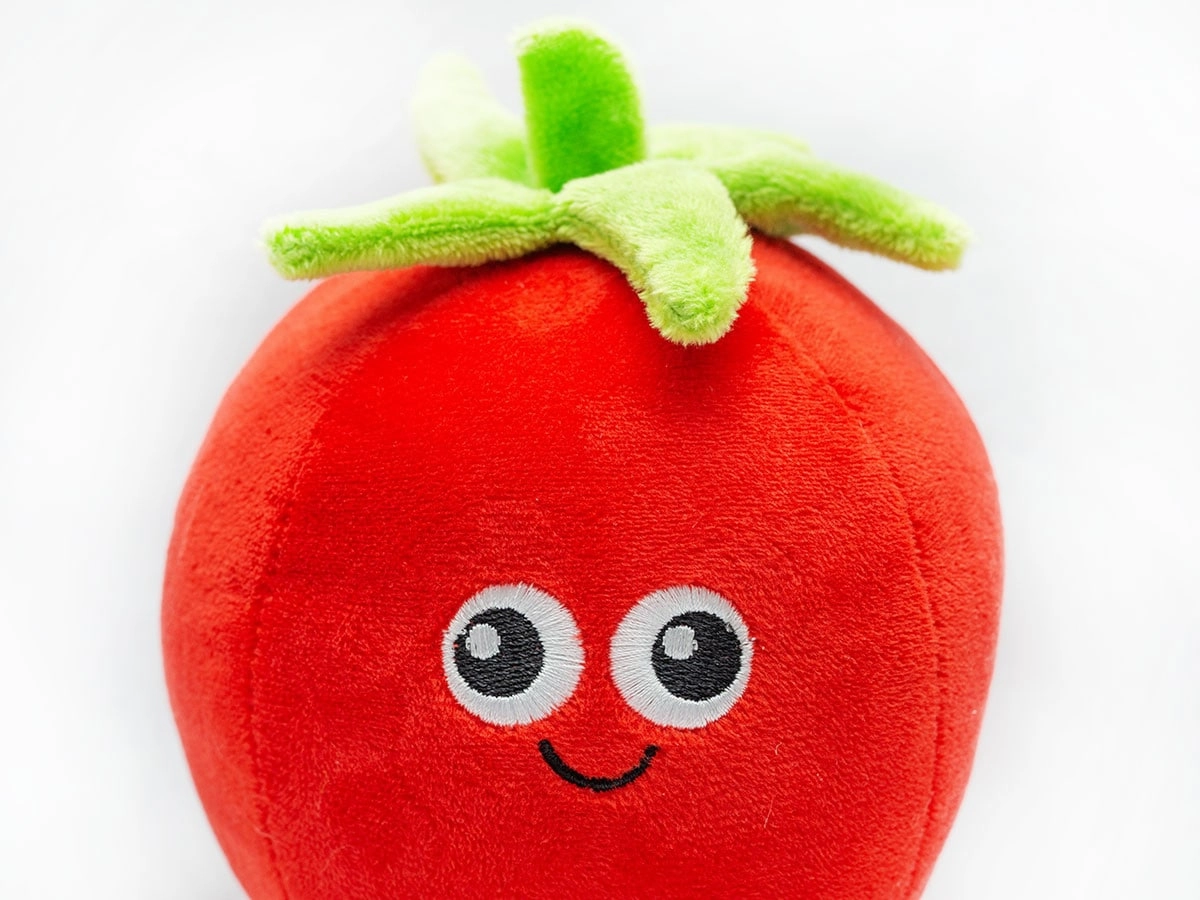 ThoozyPet Tomato Plush Dog Toy