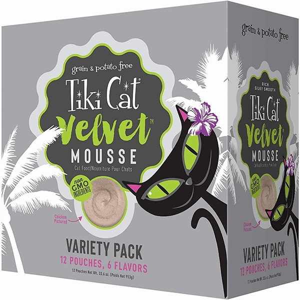 Tiki Cat Velvet Mousse Variety Pack Cat Food